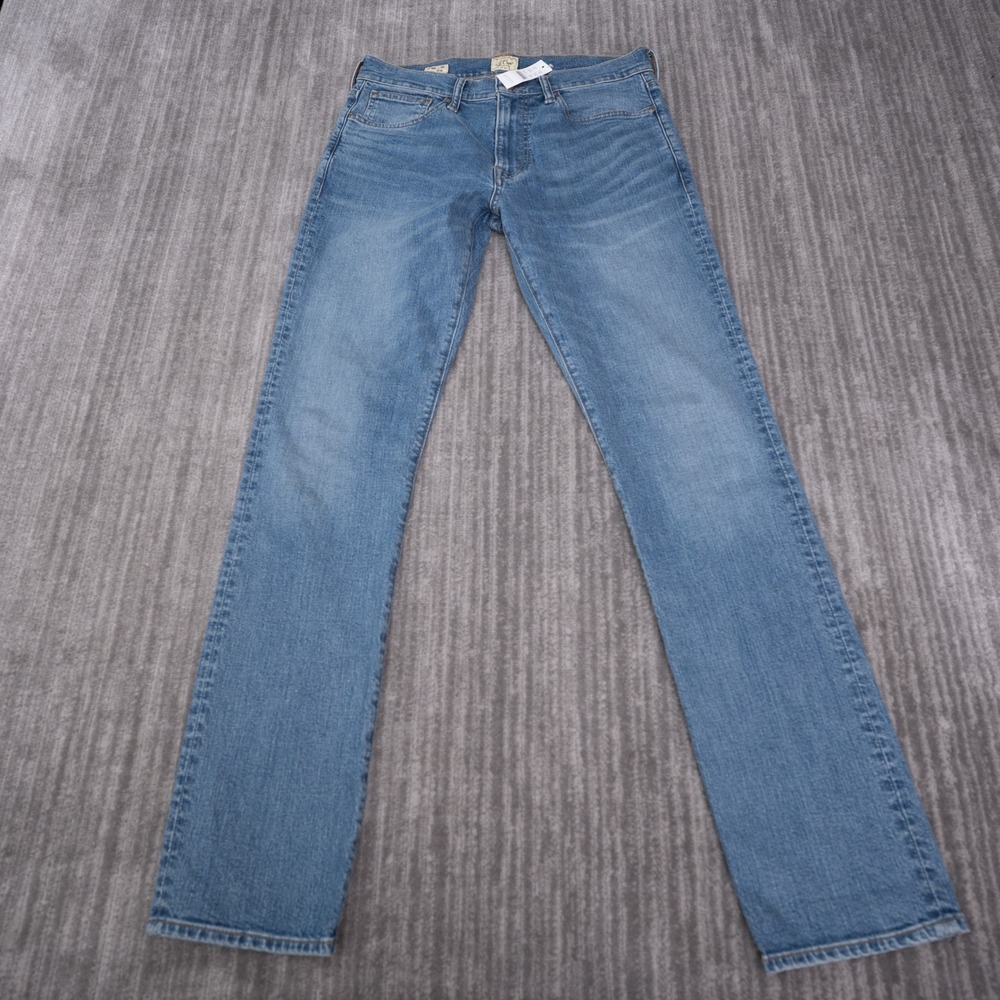 J.Crew 770 Straight Fit Jeans Mens 30x32 Blue NWT Stretch Denim AW296